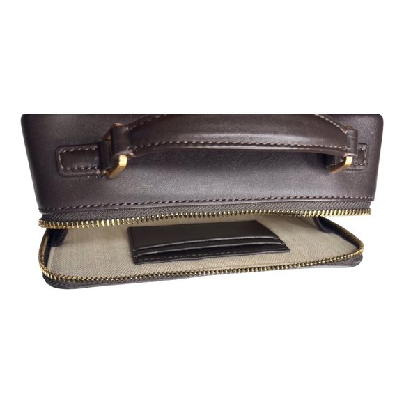 Tory Burch Britten Woven Top Handle Chain Mini Shoulder Bag - Picture 8 of 9